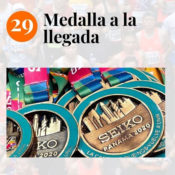 Medalla maraton panama