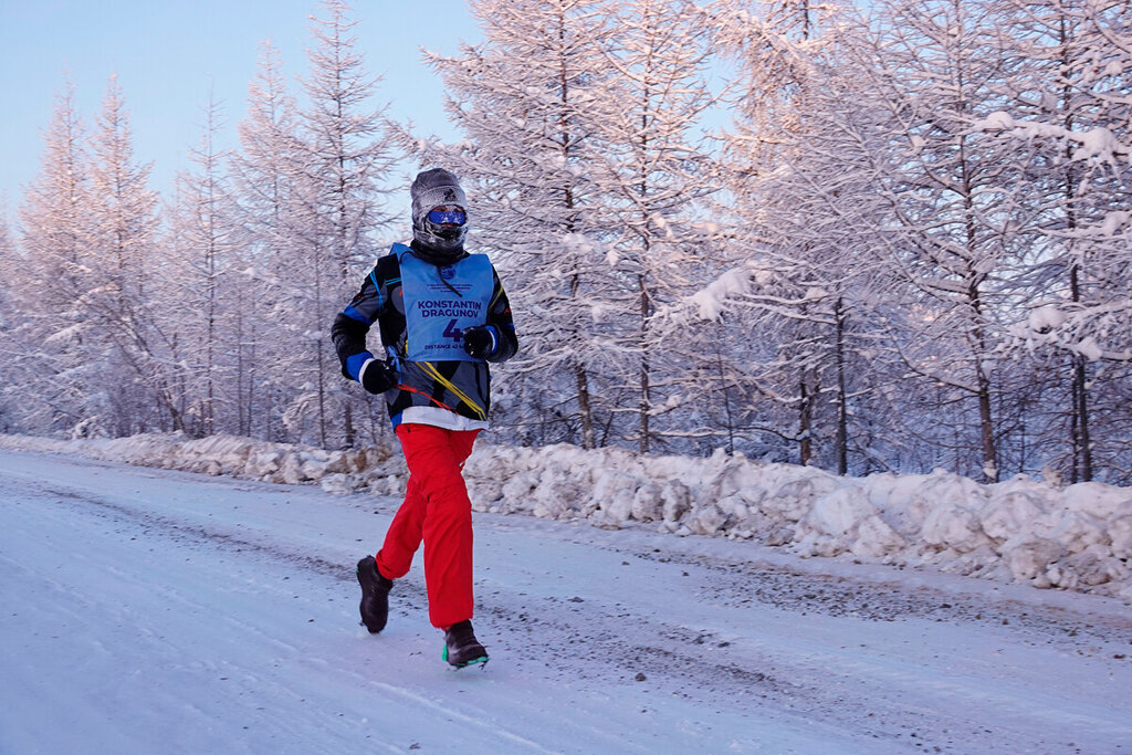 “Pole of Cold Oymyakon”: corriendo a 55 grados bajo cero