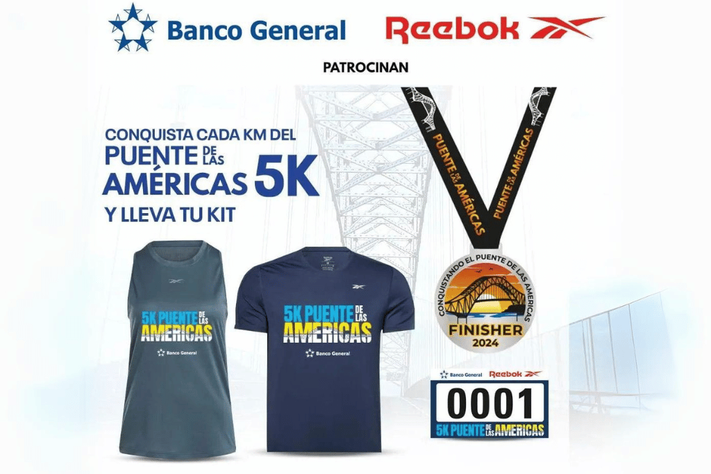 La prueba cuenta con el patrocinio de Banco General y la firma deportiva Reebok.